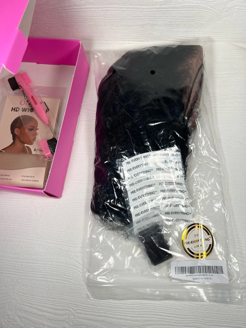 UNICE Human Hair Water Wave Pre Cut 10 Inch Wig